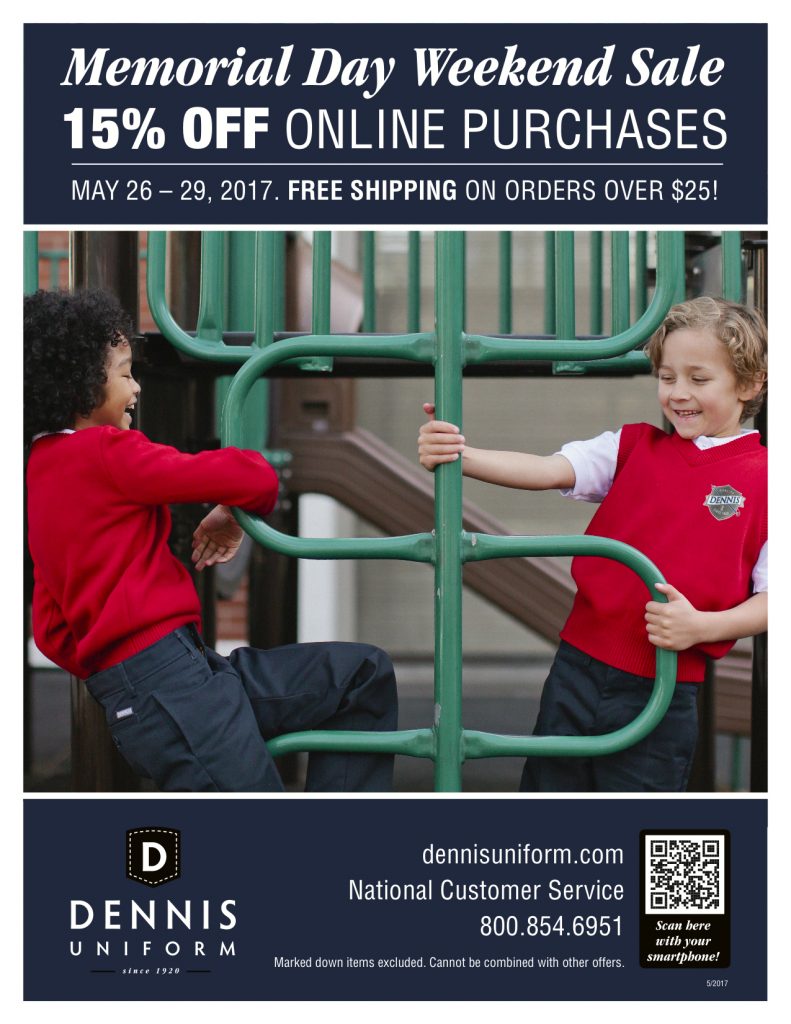 Dennis Uniform Sale St. Ignatius Catholic School